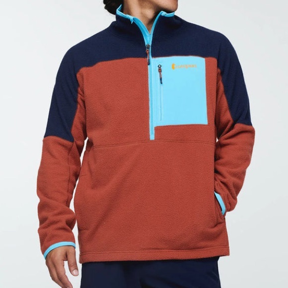 Cotopaxi - Abrazo Half-Zip Fleece Jacket - Maritime/Spice - Men’s xL